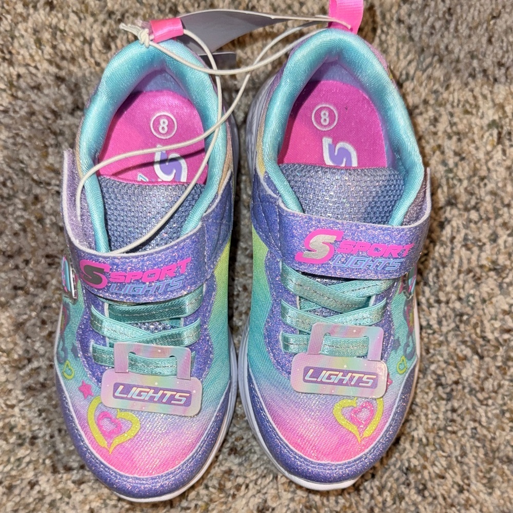Sporto Kids Light-Up Sneakers - Pink and Blue - Picture 6 of 10